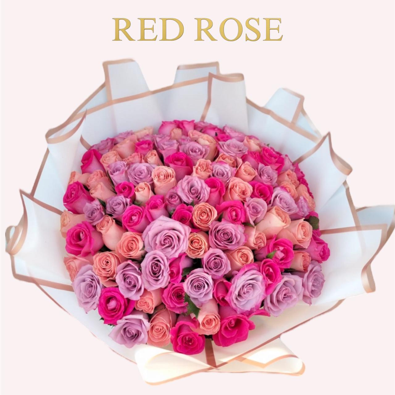 100 Rosas con 3 distintos colores