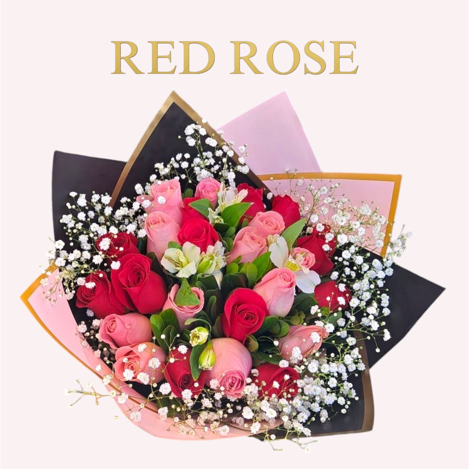 Buquet de 24 rosas mixtas