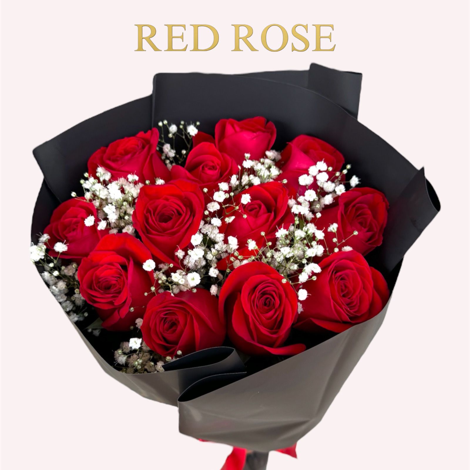 Buquet de 12 rosas rojas