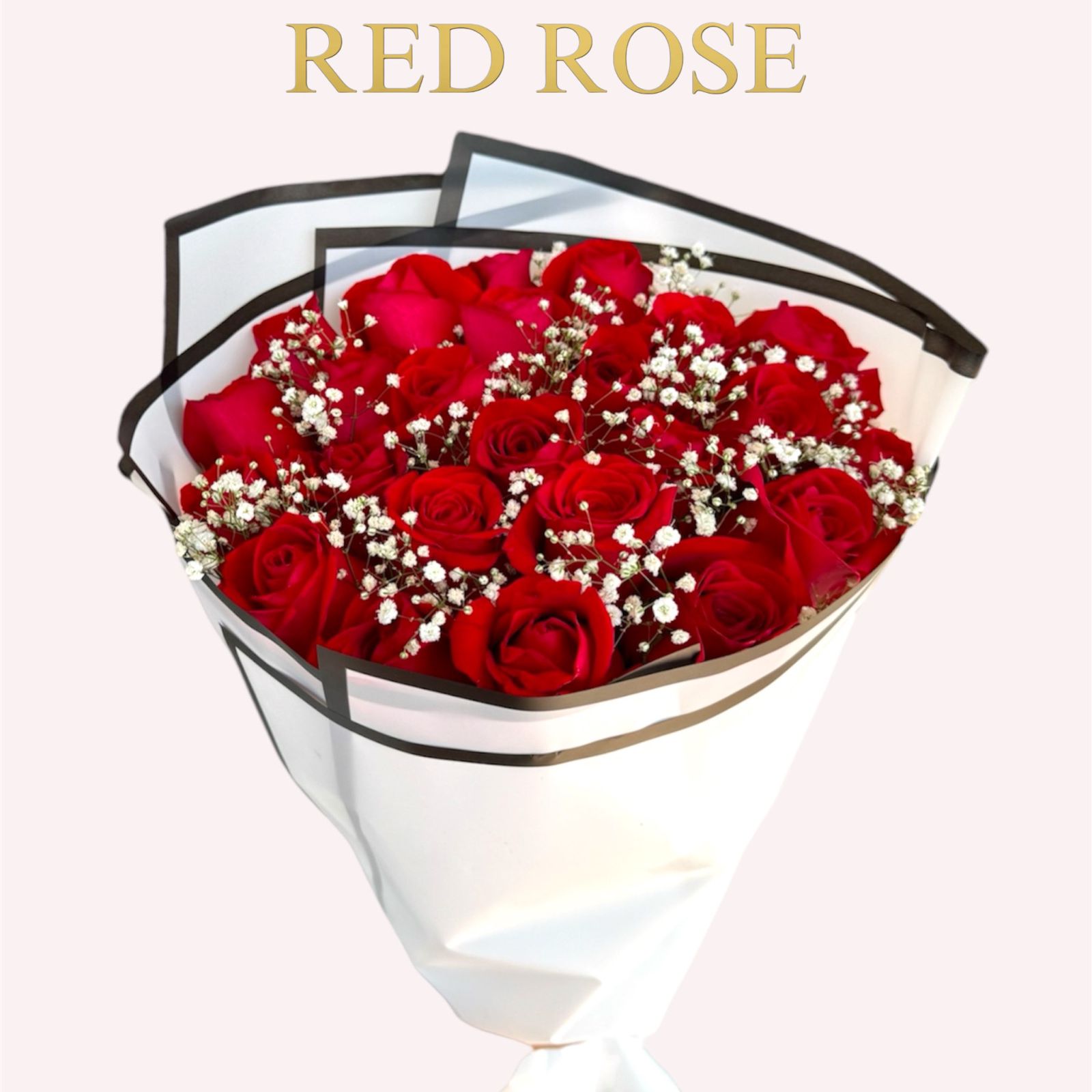 Buquet de 24 rosas rojas