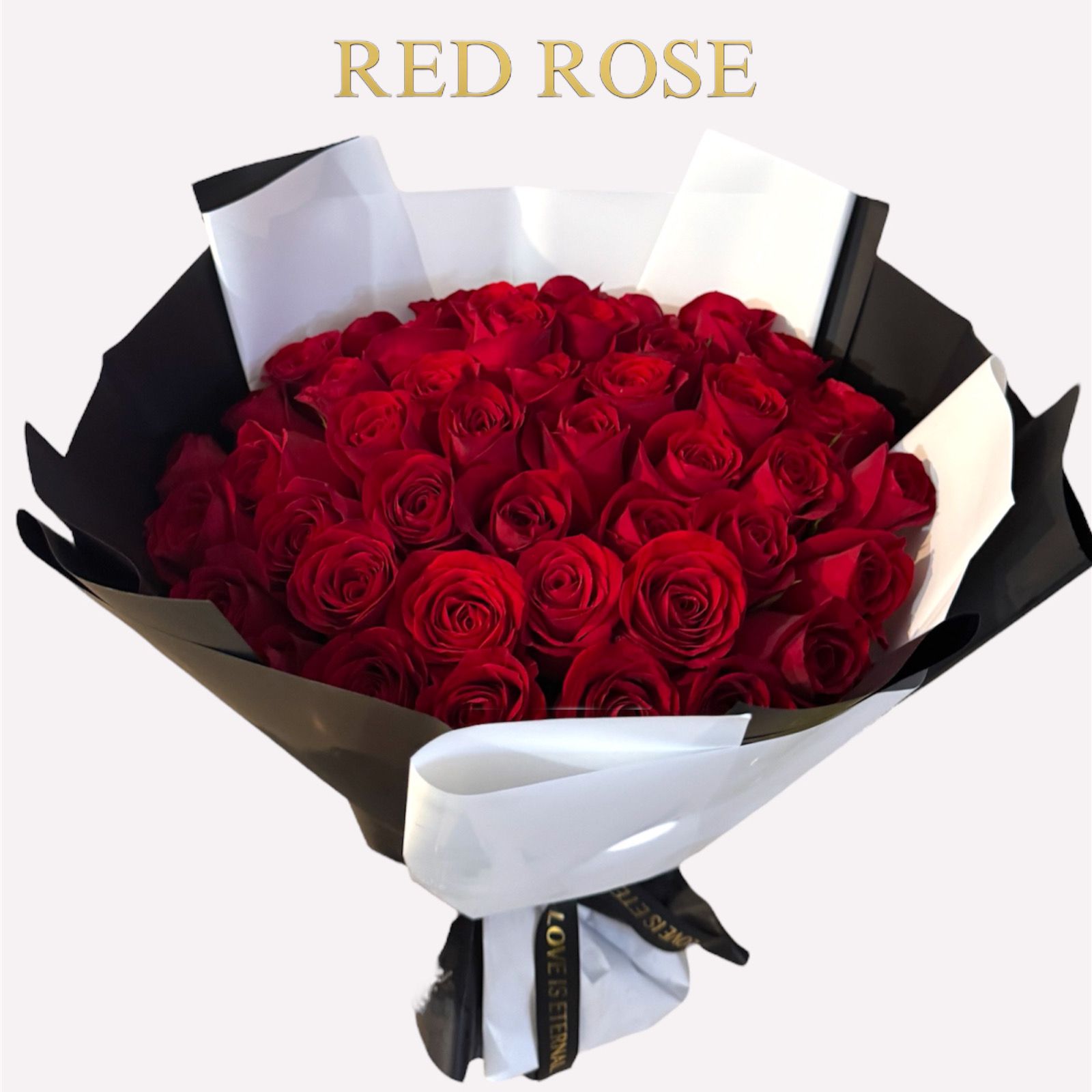 50 Rosas rojas frescas y bonitas en Buquet 