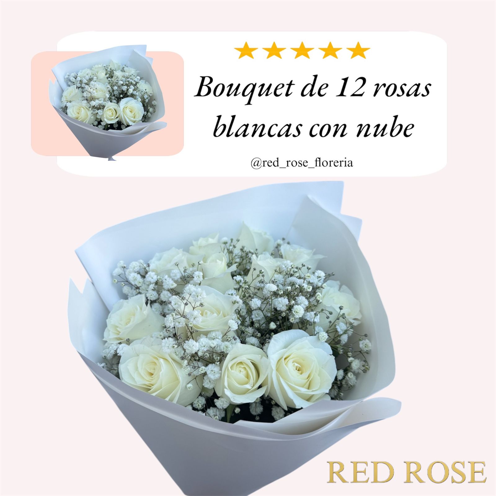 Bouquet De Rosas Blancas