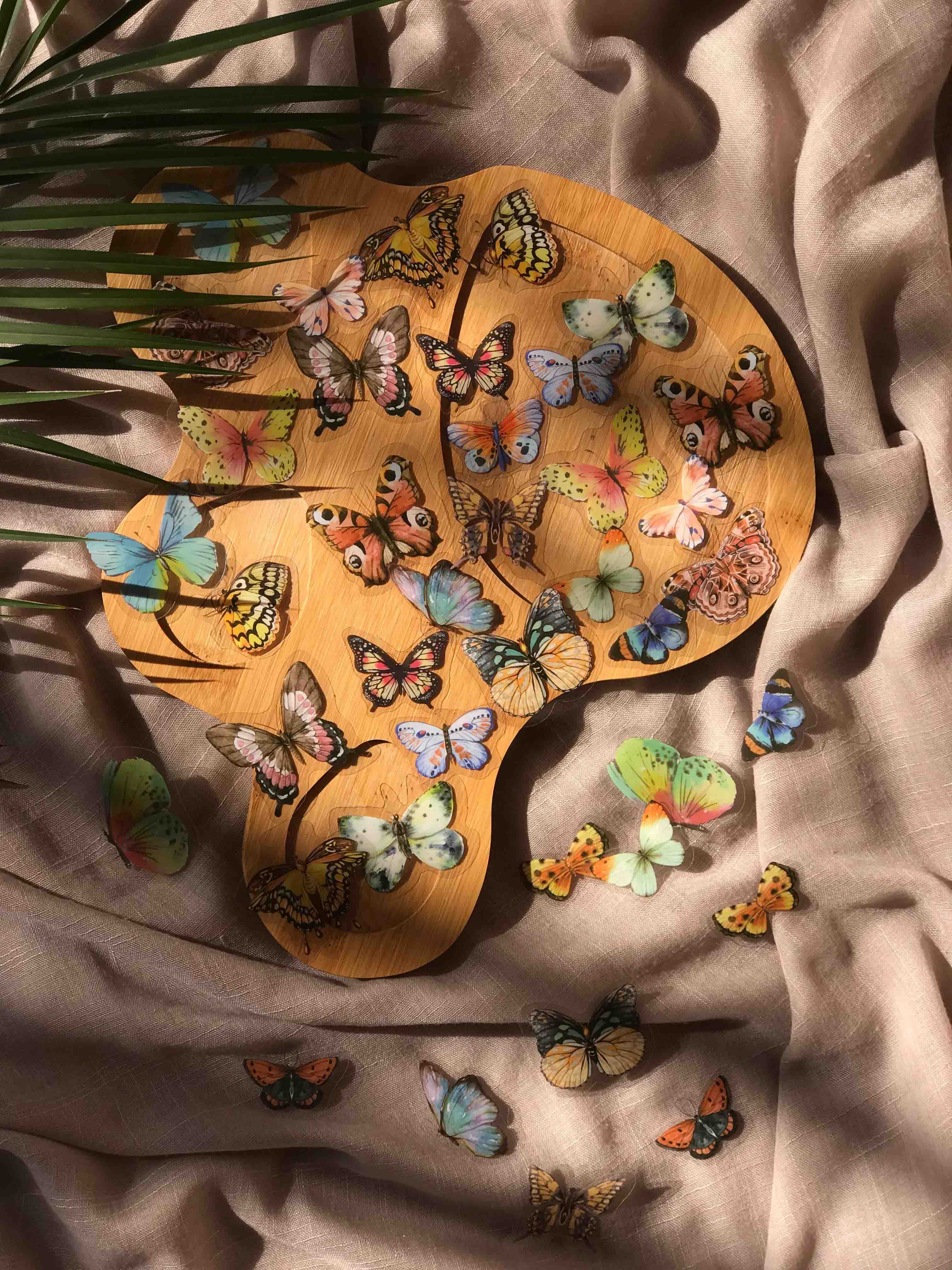 Transparent Butterfly Stickers (multi)