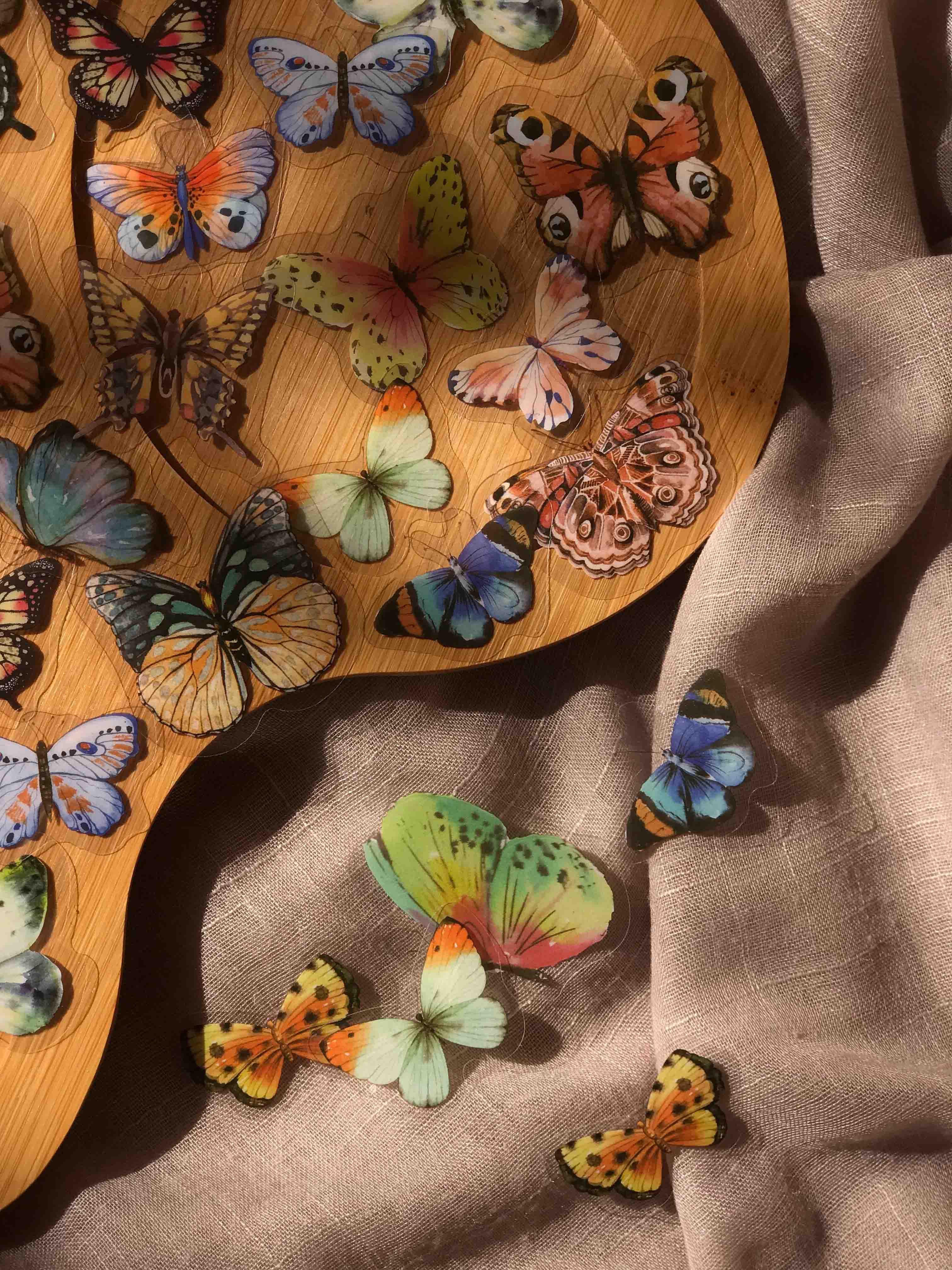 Transparent Butterfly Stickers (multi)