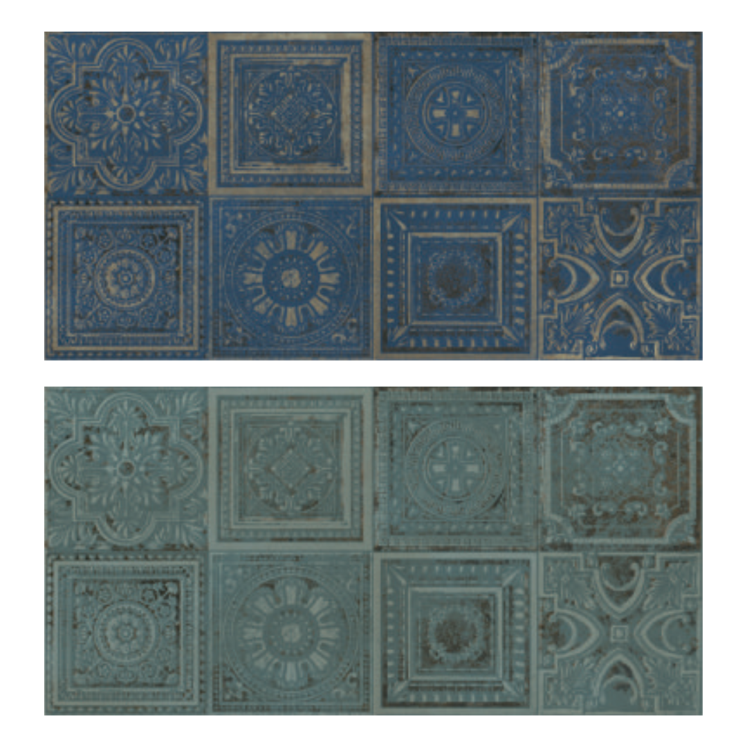 G-Lux Blue Decor Tiles - 300x600mm | 10 sq. ft. per Box