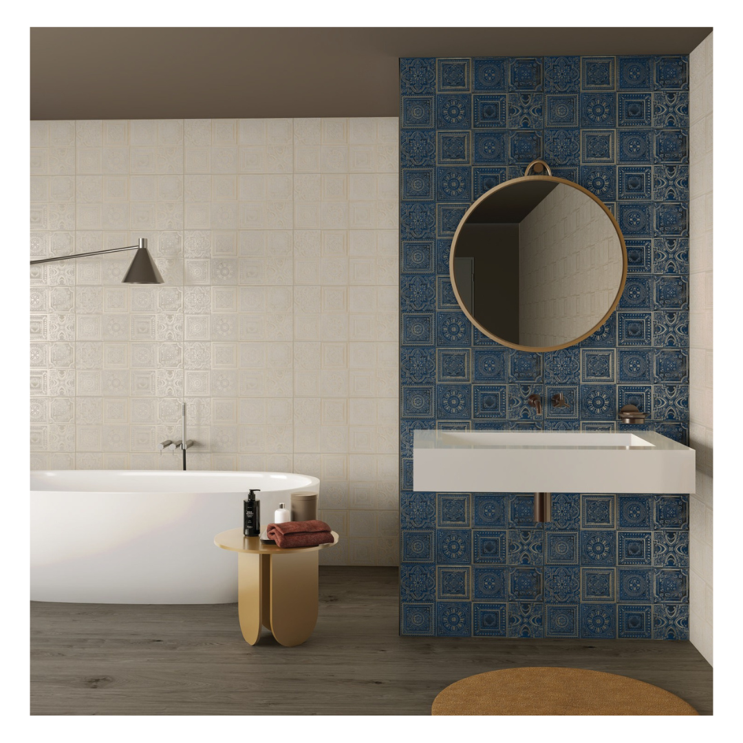 G-Lux Blue Decor Tiles - 300x600mm | 10 sq. ft. per Box