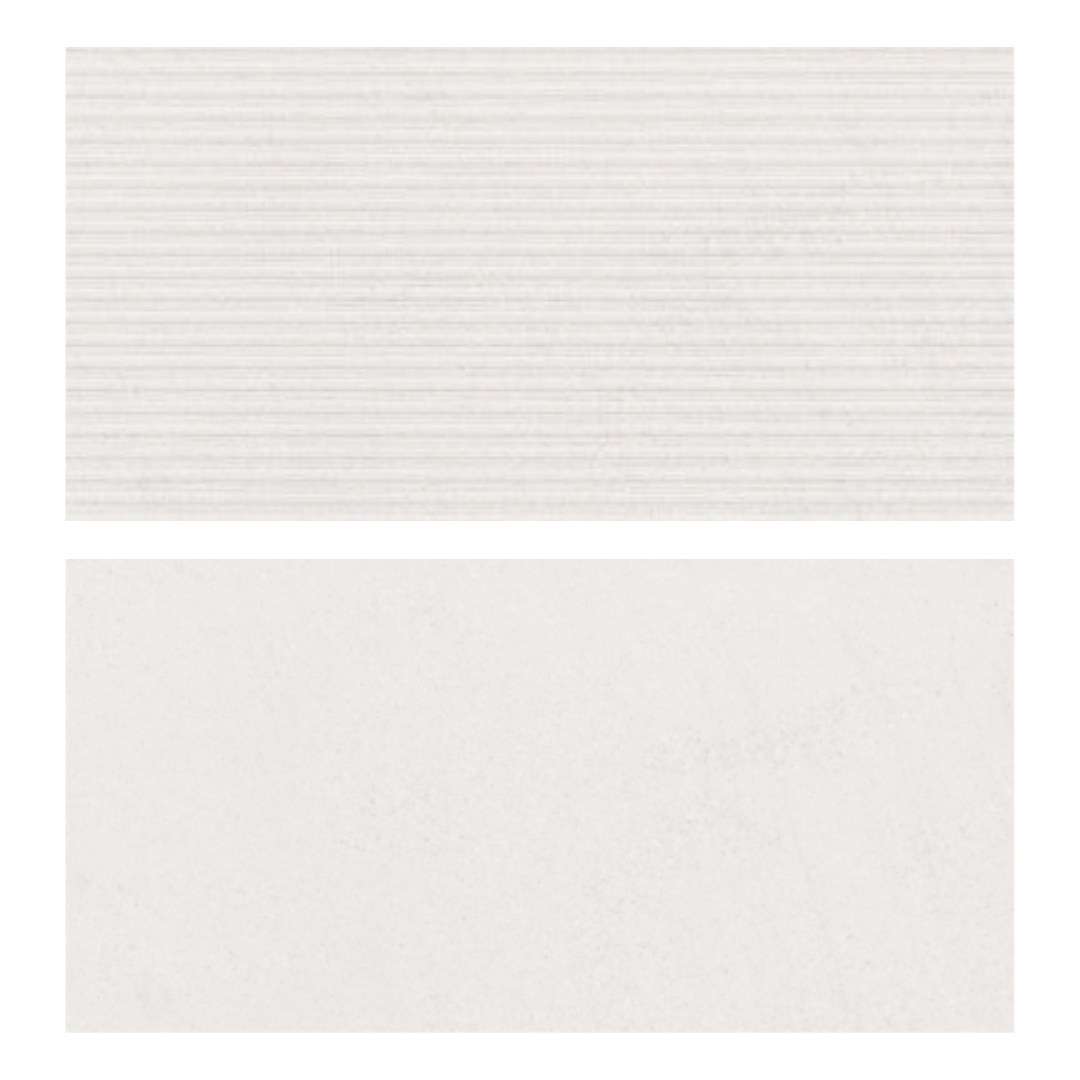 Steel Gris & Blanco Wall Tiles 300x600mm - Box of 5 (10 Sq. Ft.)