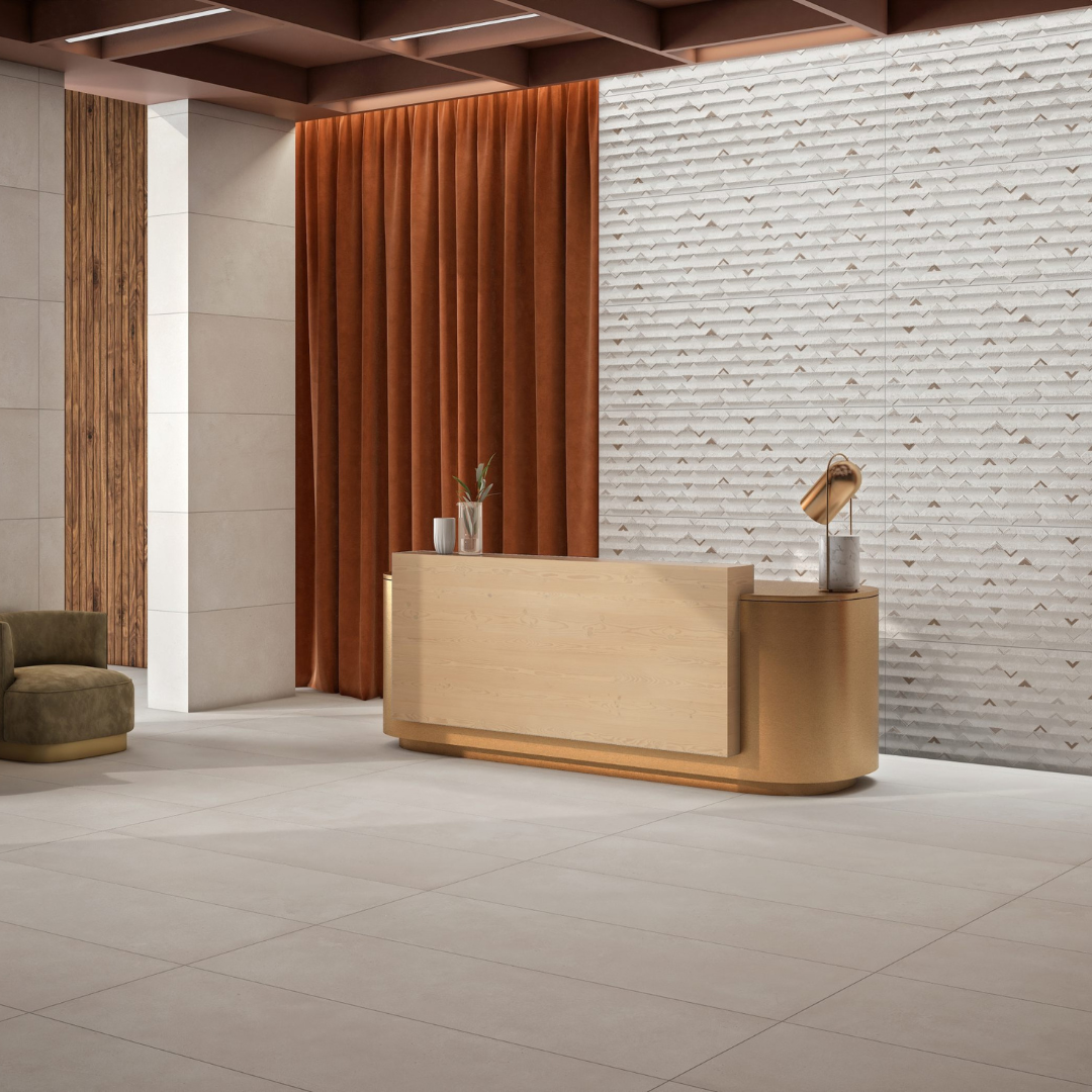 Citrine Bianco Moon & Pyramid Tiles - 400x1200mm