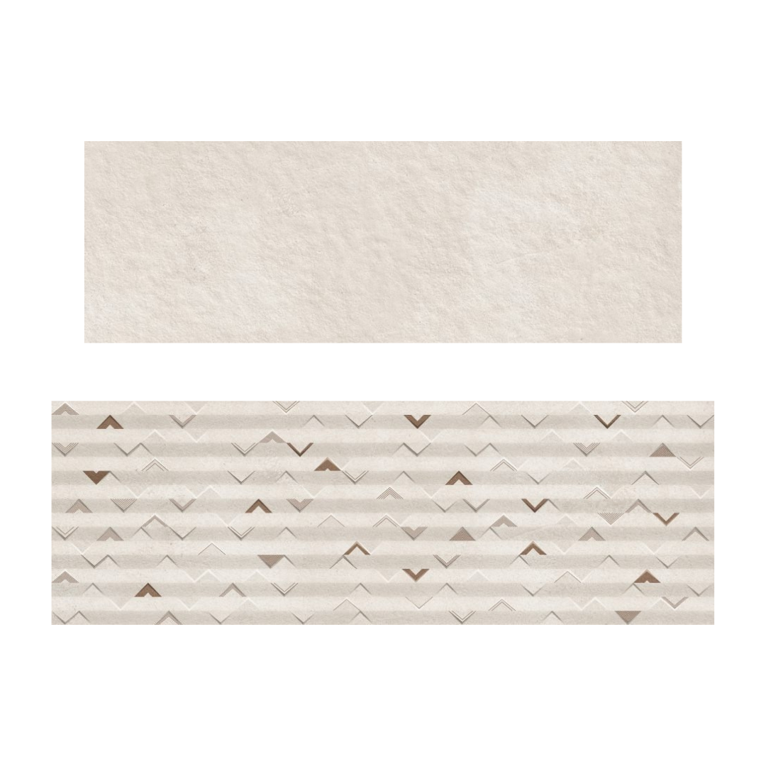Citrine Crema Moon & Pyramid Tiles