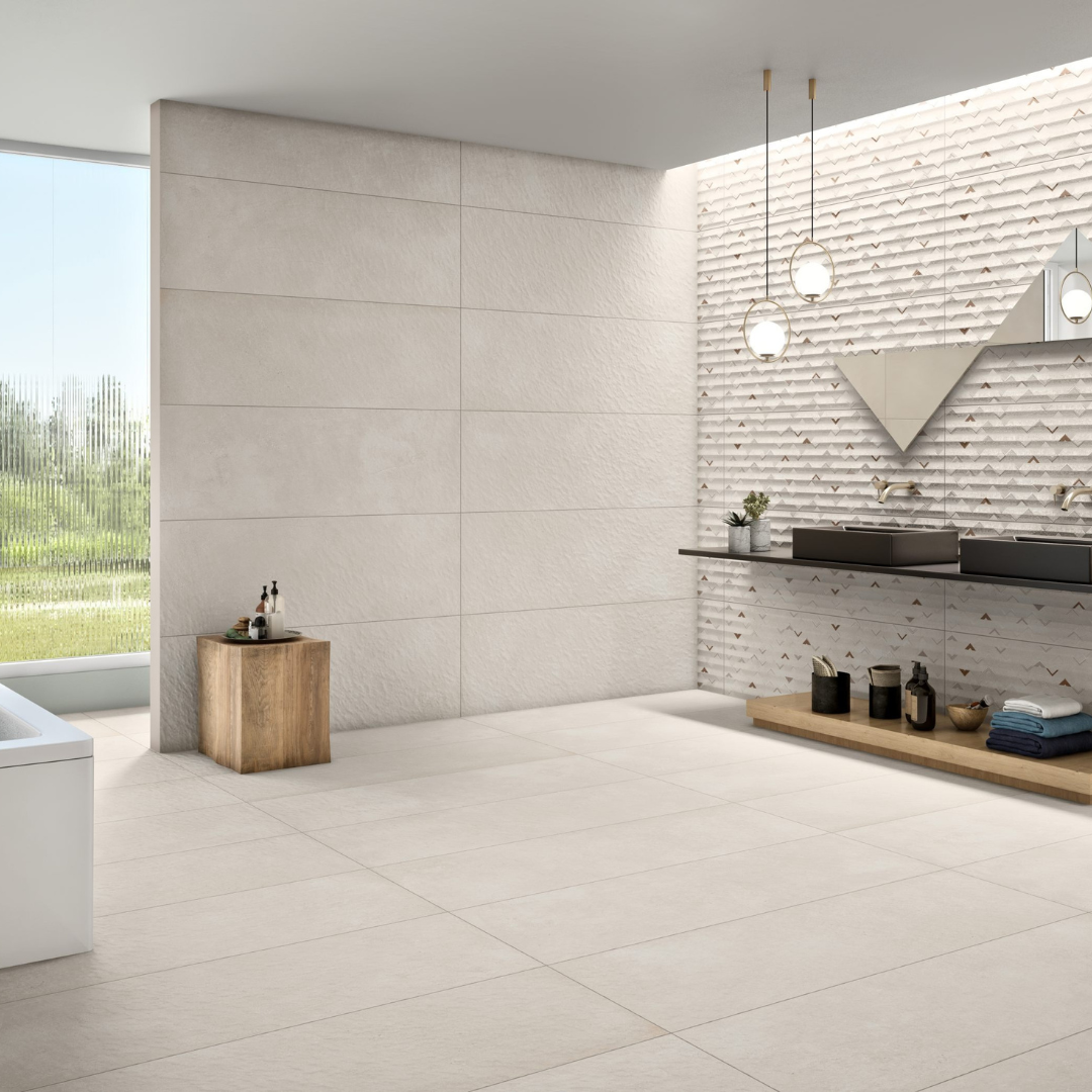 Citrine Crema Moon & Pyramid Tiles