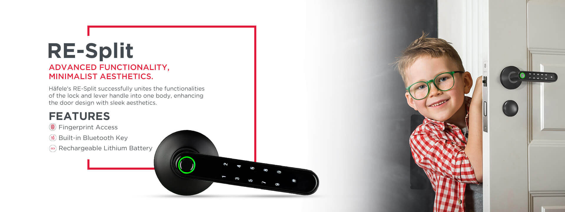 Re-Split Smart Lock for Home | Hafele Digital Lock