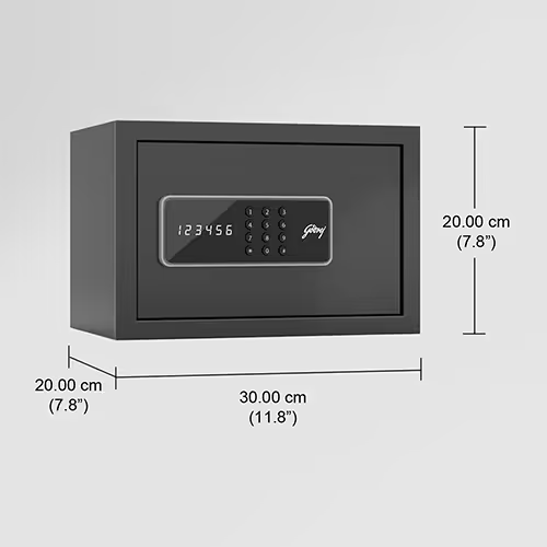 Godrej NX Pro 8L Digital Home Locker – Ebony Finish
