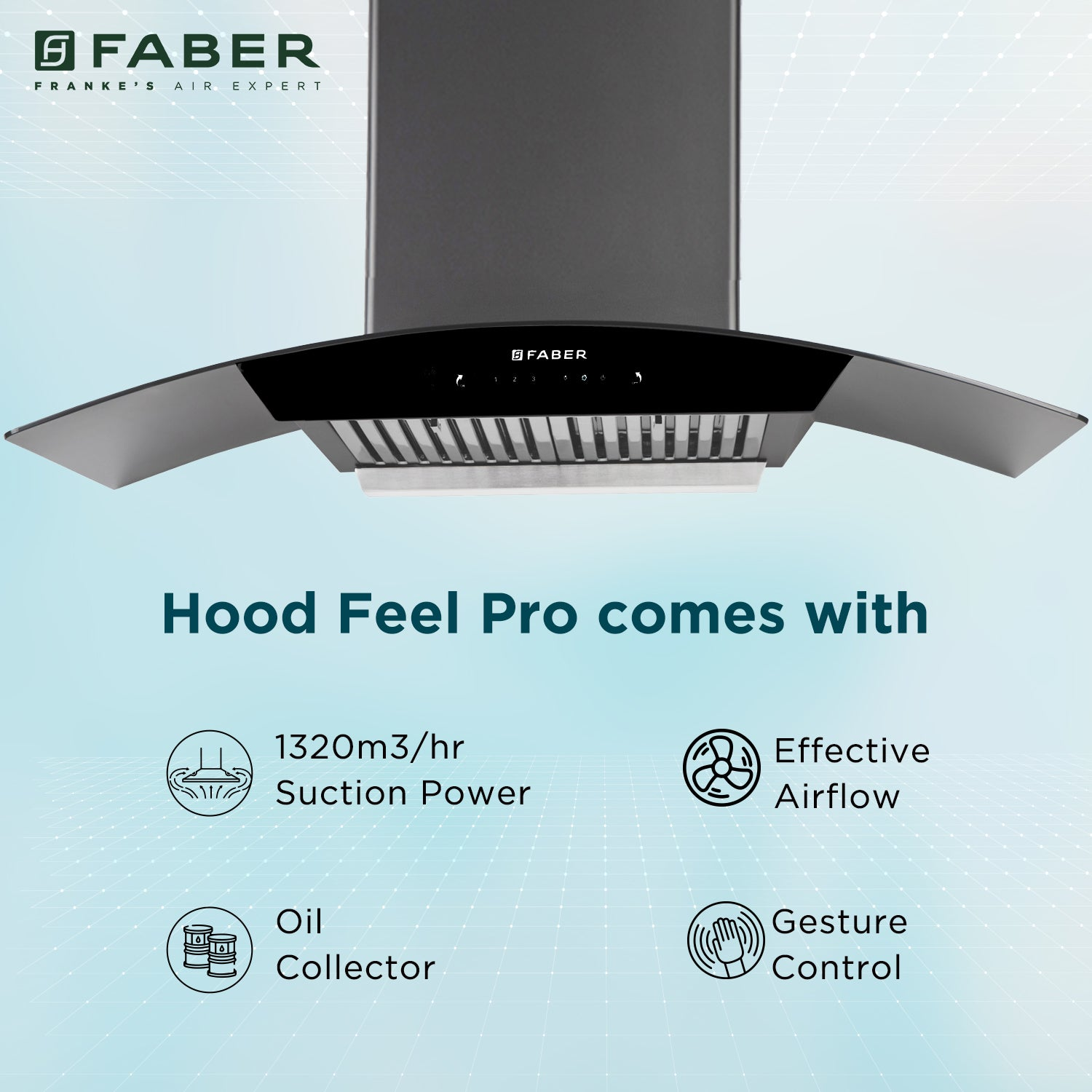 Hood Feel Pro TC SC BF BK 90 Chimney