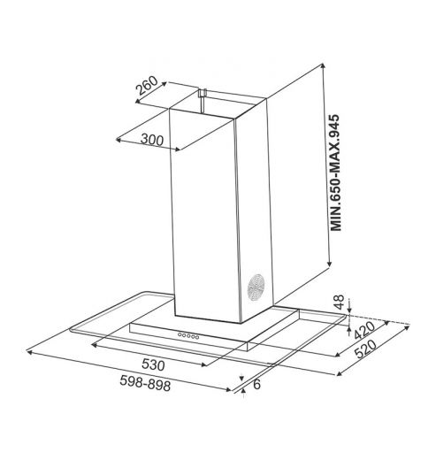 Glassy 3D T2S2 MAX LTW 60 Chimney