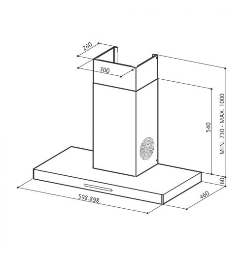 Stilux 3D T2S2 TC MAX LTW 90 Chimney