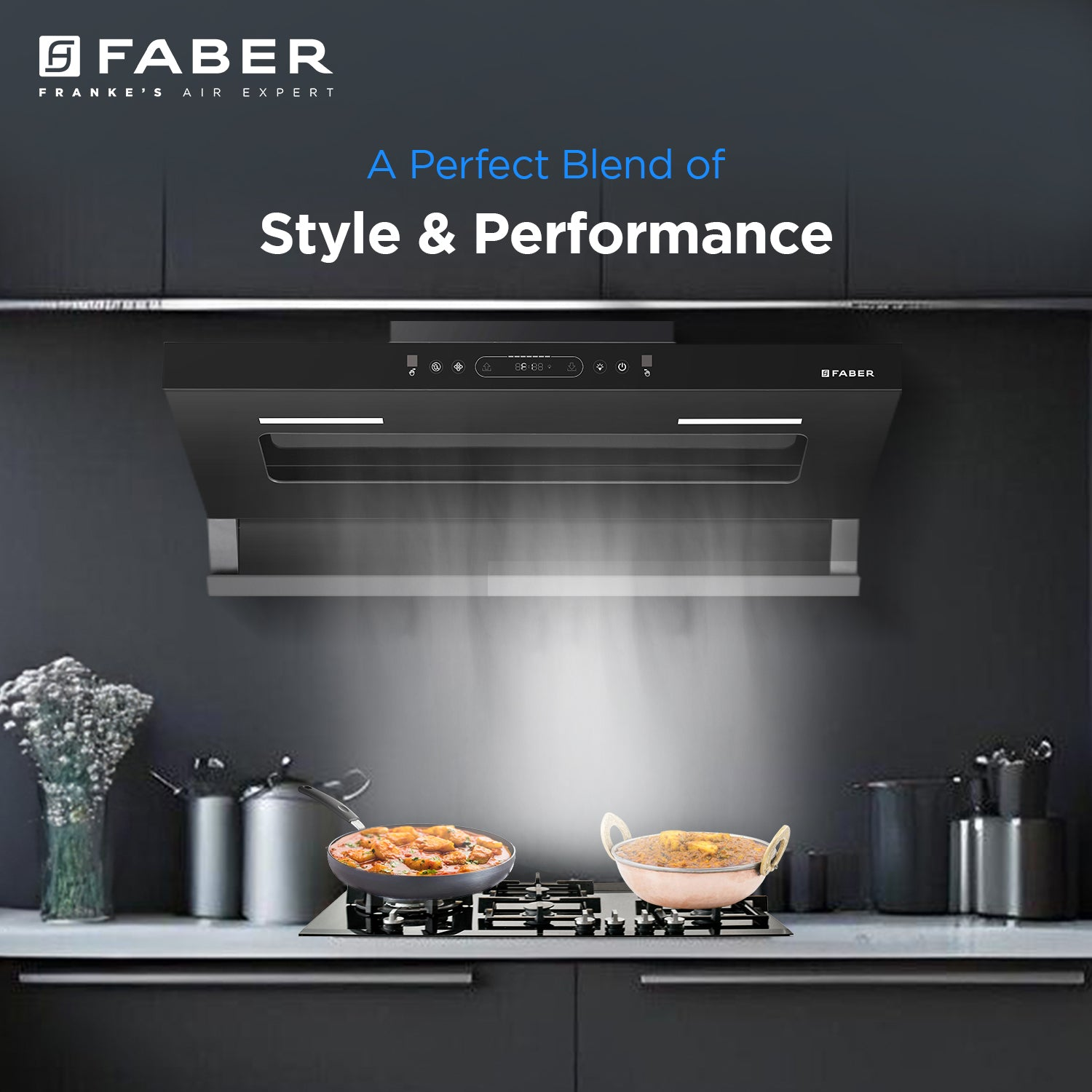 Hood Vivid FL HC BK 90 Chimney