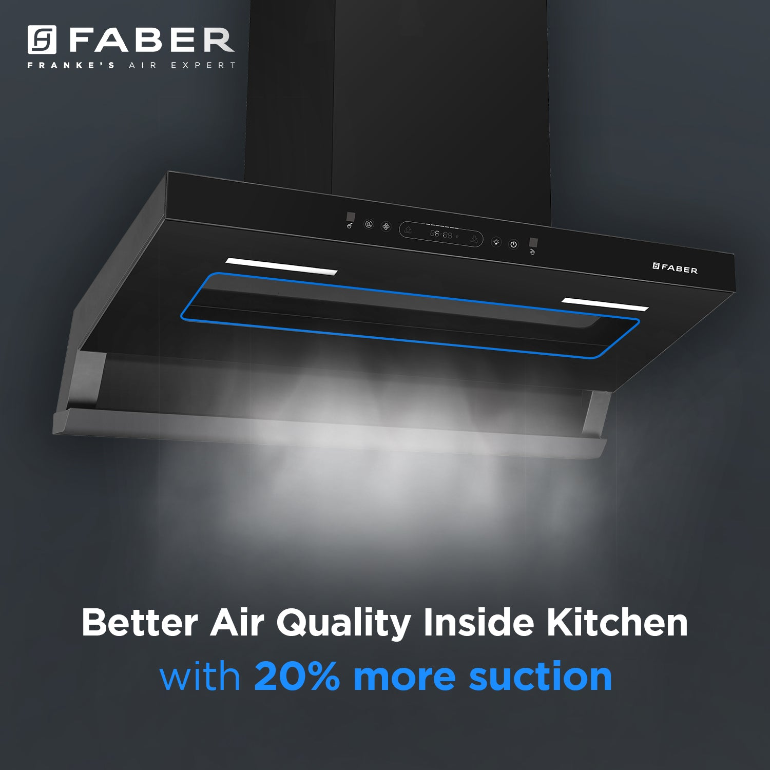 Hood Vivid FL HC BK 90 Chimney