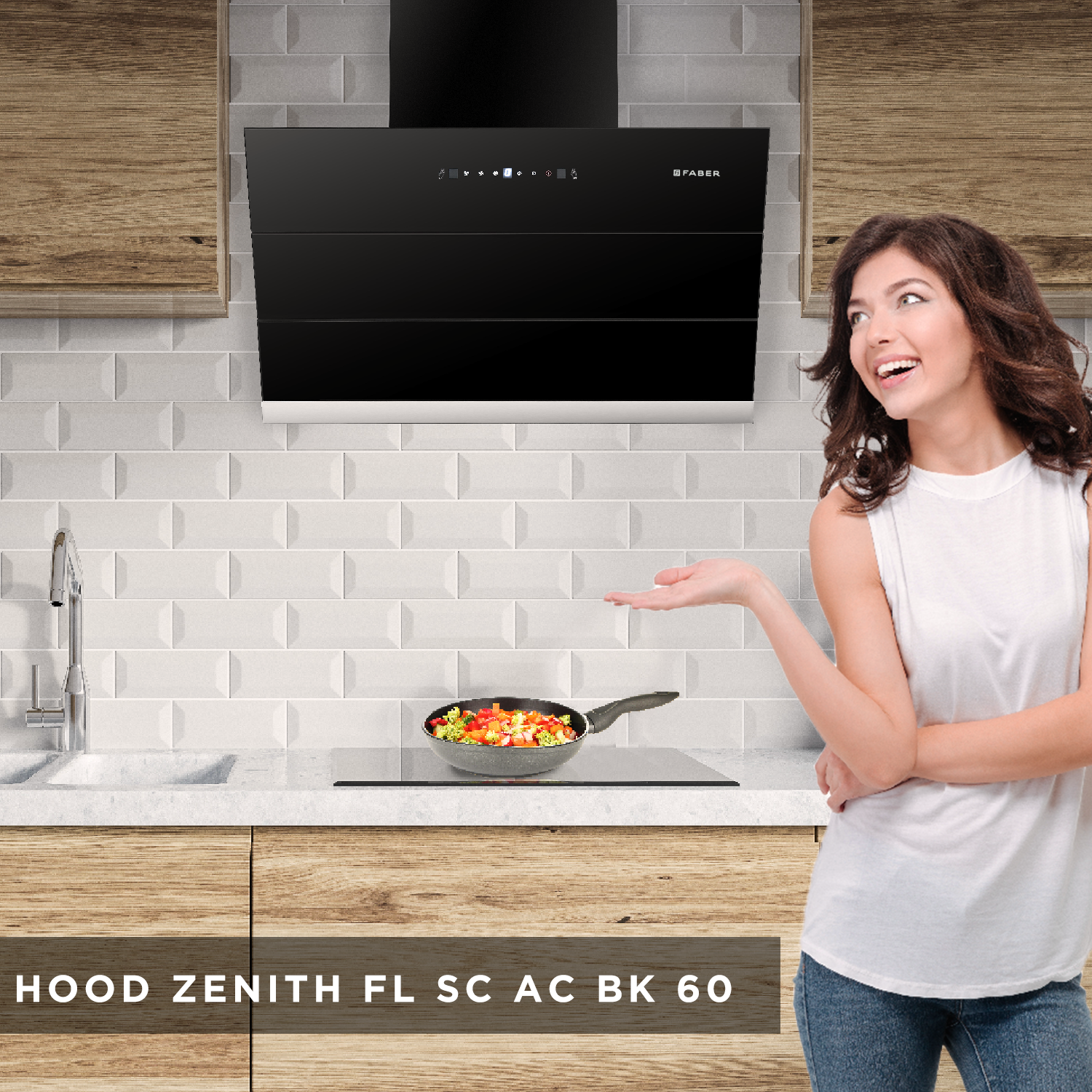 Hood Zenith FL SC AC BK 60 Chimney