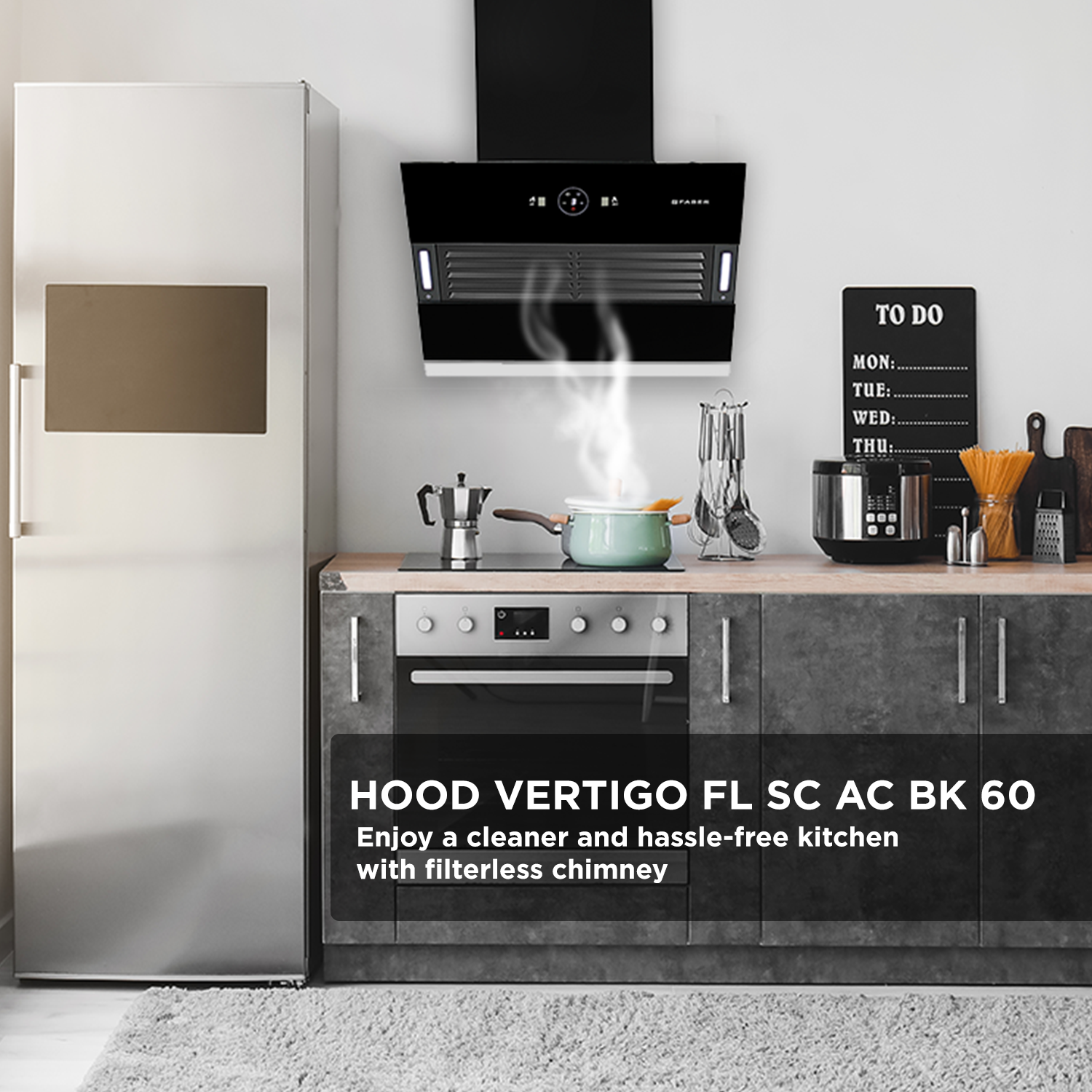 HOOD Vertigo FL SC AC BK 60 Chimney