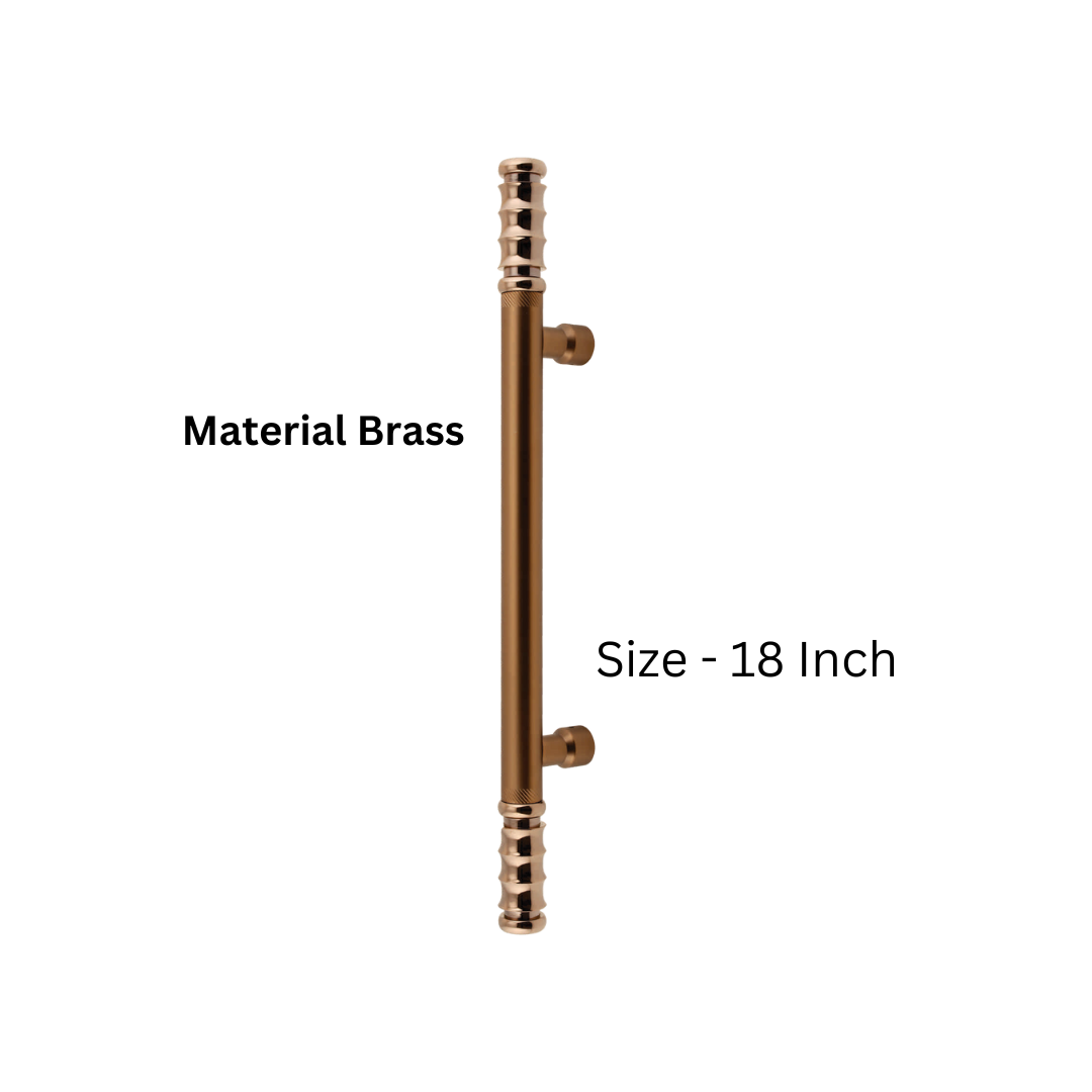 Exotic 18-Inch Brass Main Door Handle