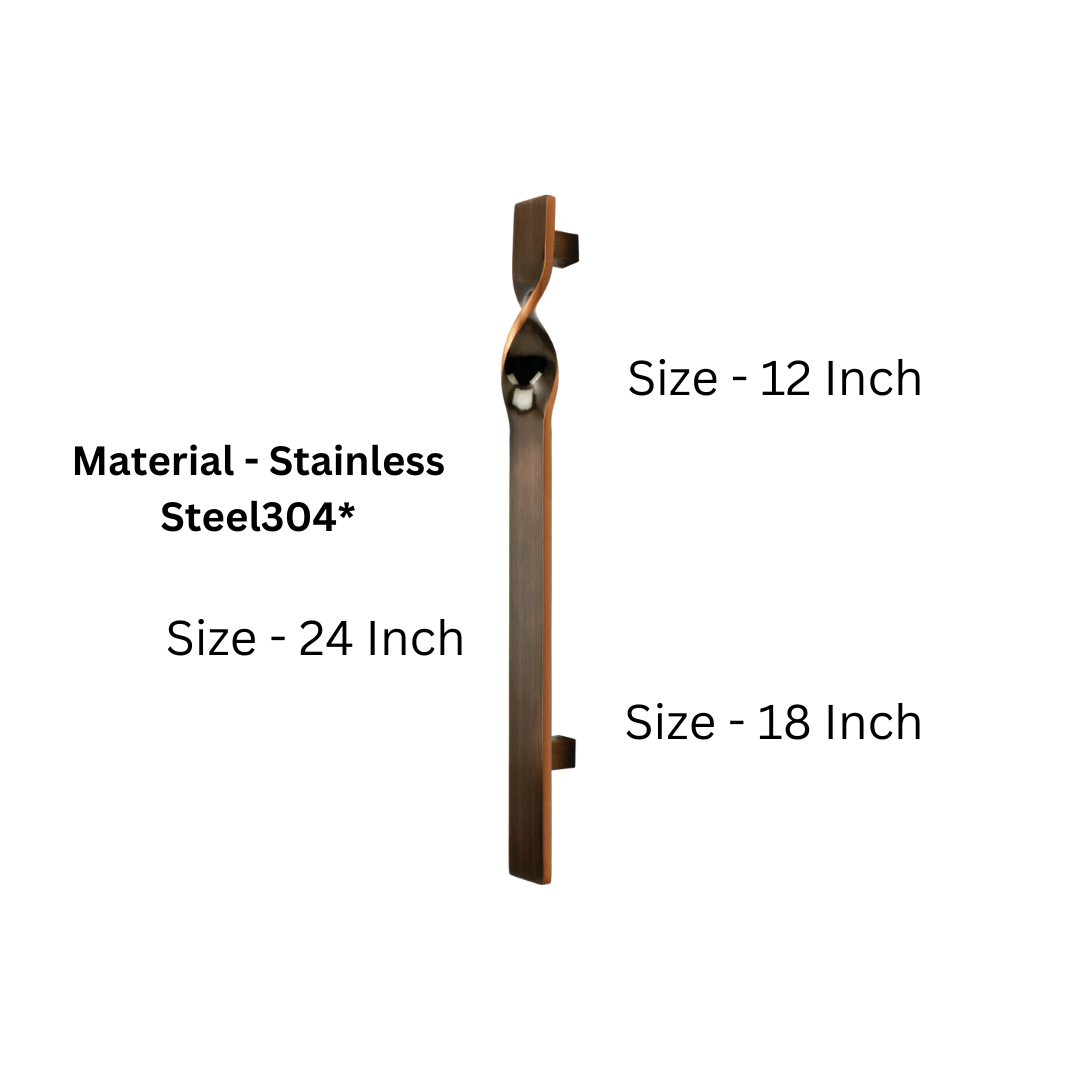 Twist Stainless Steel 304 Main Door Handle (HLY)