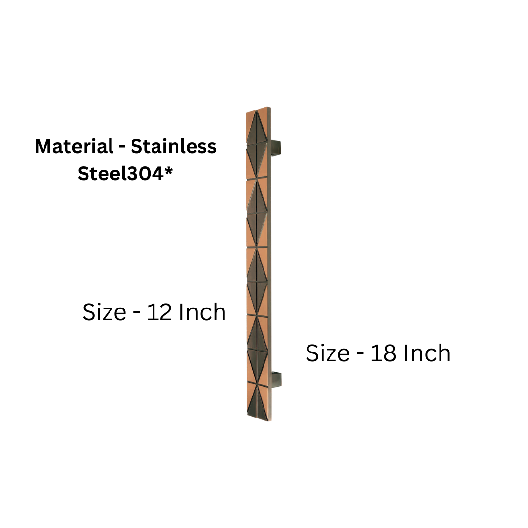 Zigzag Stainless Steel 304 Main Door Handle (HLY)