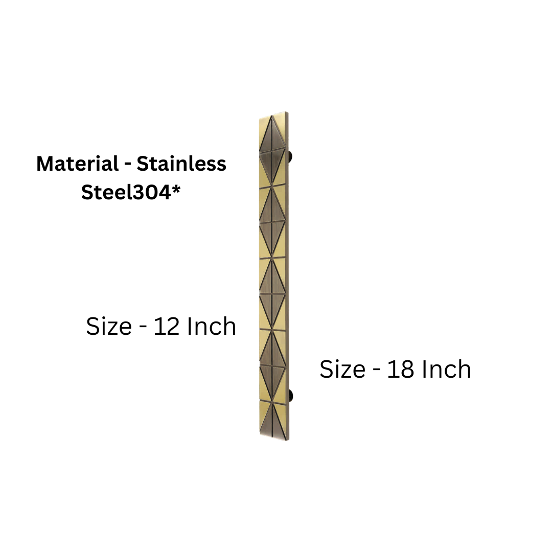 Zigzag Stainless Steel 304 Main Door Handle (HLY)