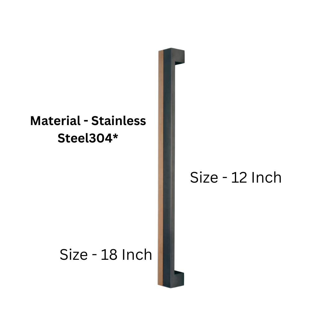 Alex Stainless Steel 304 Main Door Handle - 12 or 18 Inches (HLY)