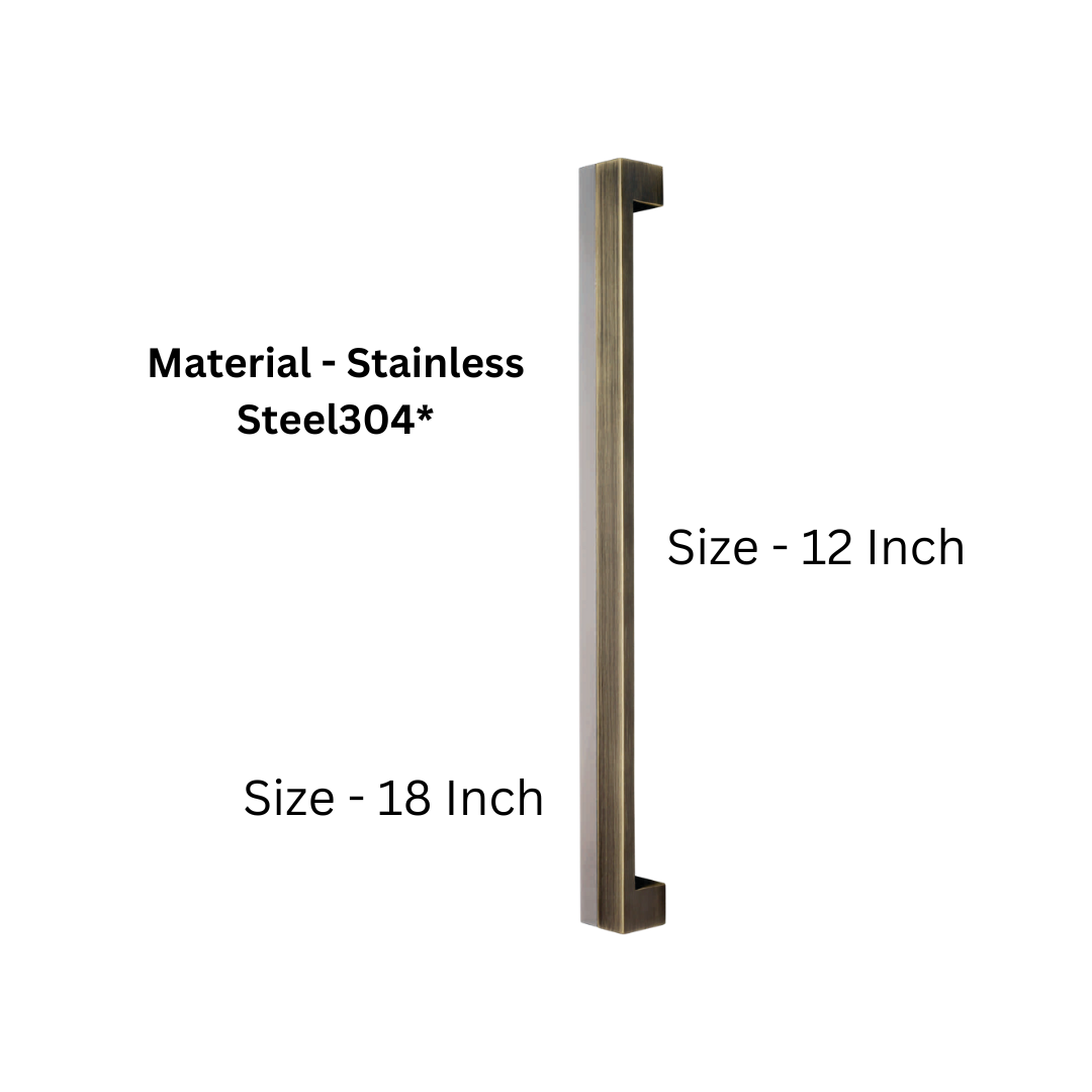 Alex Stainless Steel 304 Main Door Handle - 12 or 18 Inches (HLY)