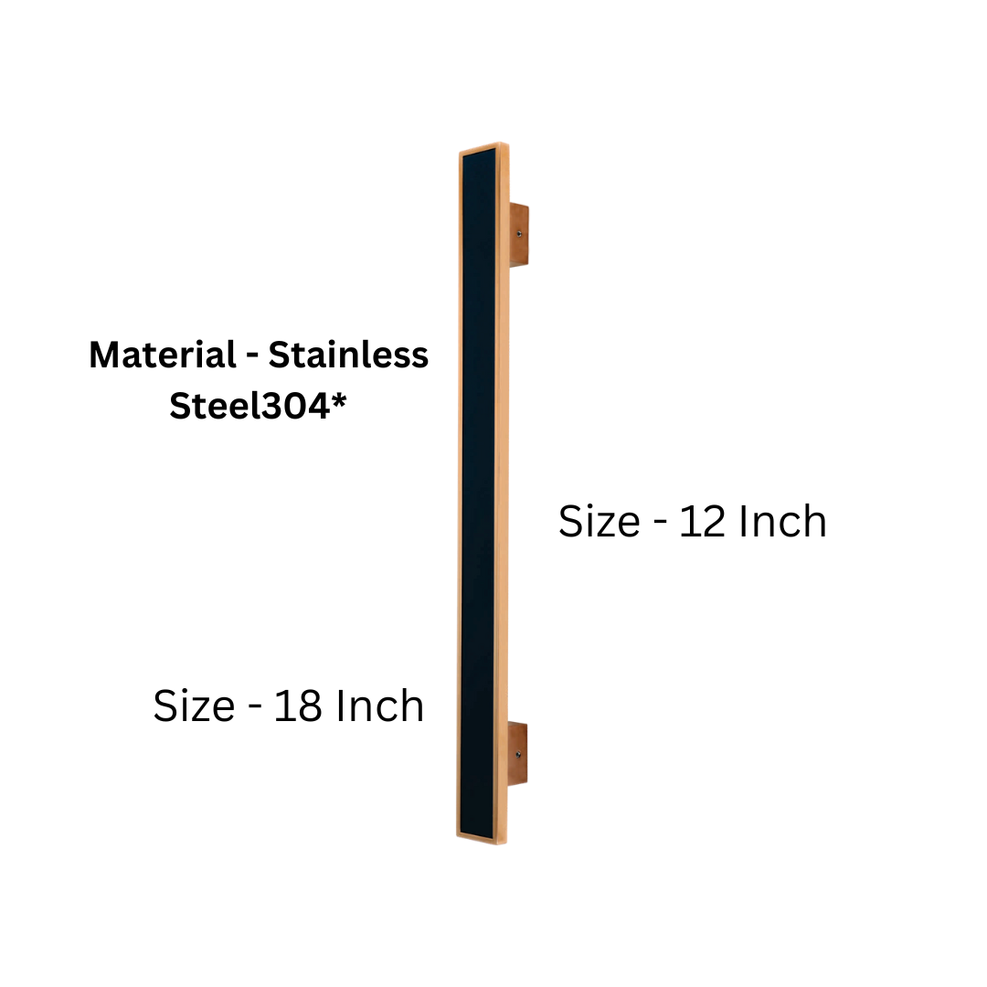Cracle Stainless Steel 304 Main Door Handle - 12 or 18 Inches (HLY)