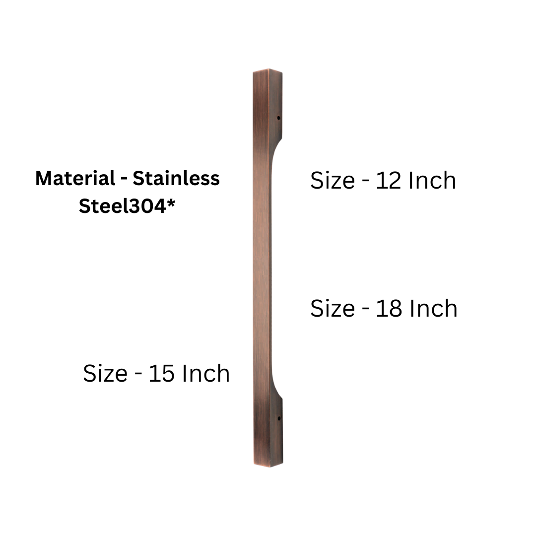 Arsh Stainless Steel 304 Main Door Handle - 12, 15, or 18 Inches (HLY)