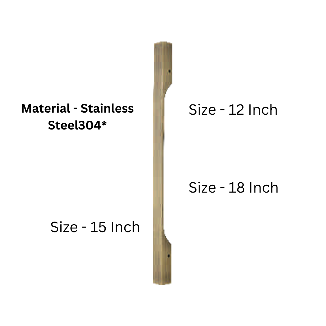 Arsh Stainless Steel 304 Main Door Handle - 12, 15, or 18 Inches (HLY)