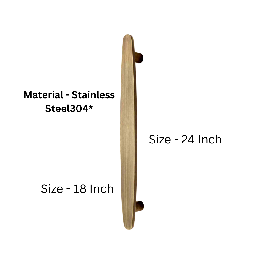 Oval Stainless Steel 304 Main Door Handle - Inches (HLY)