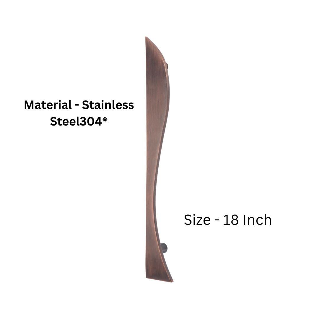 Dolphin Stainless Steel 304 Main Door Handle - 18 Inches (HLY)