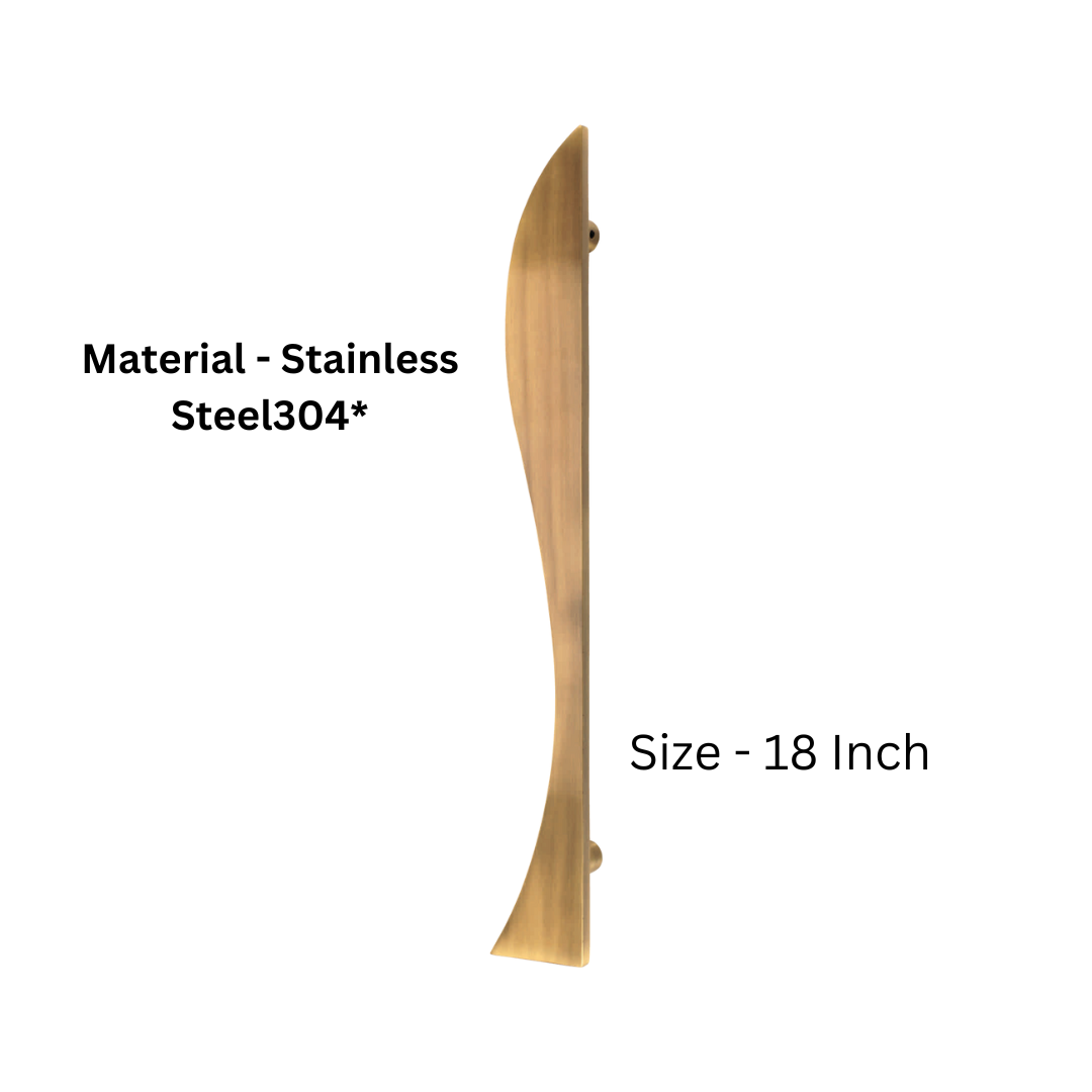 Dolphin Stainless Steel 304 Main Door Handle - 18 Inches (HLY)