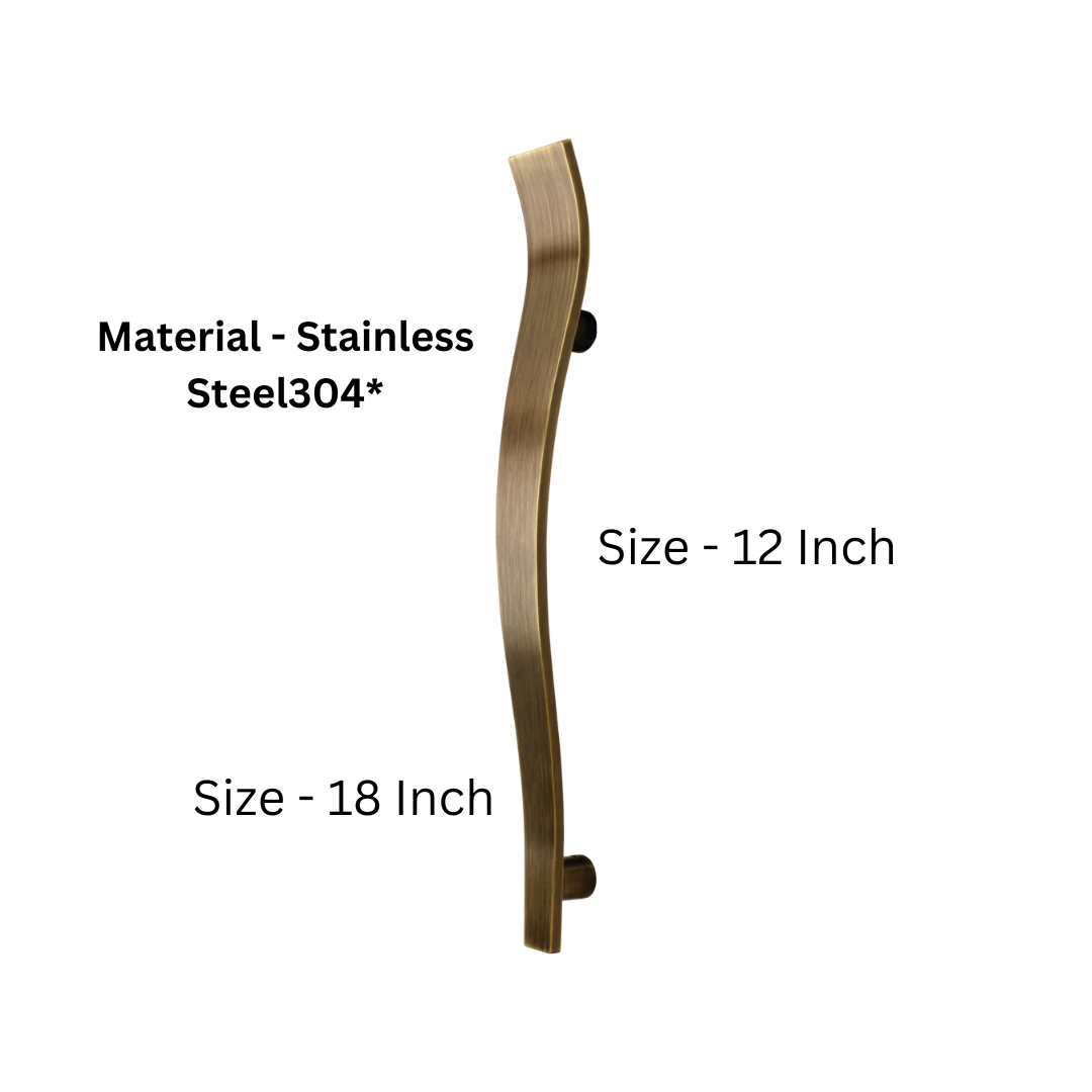 Vendy Stainless Steel 304 Main Door Handle - 12 & 18 Inches (HLY)