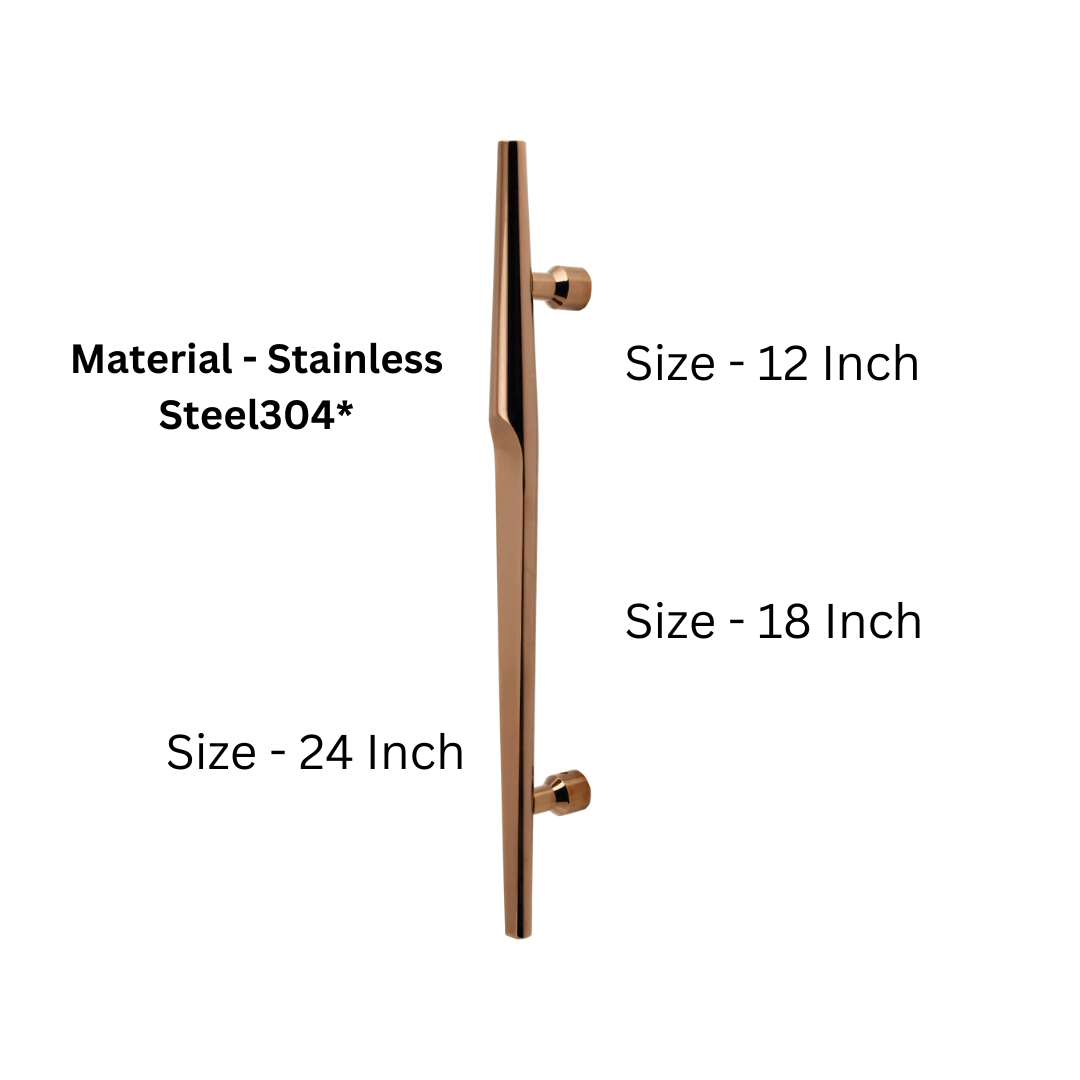 Luci Stainless Steel 304 Main Door Handle -  (HLY) | Intterior100