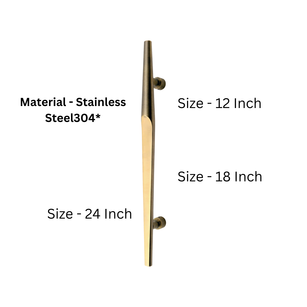 Luci Stainless Steel 304 Main Door Handle -  (HLY) | Intterior100