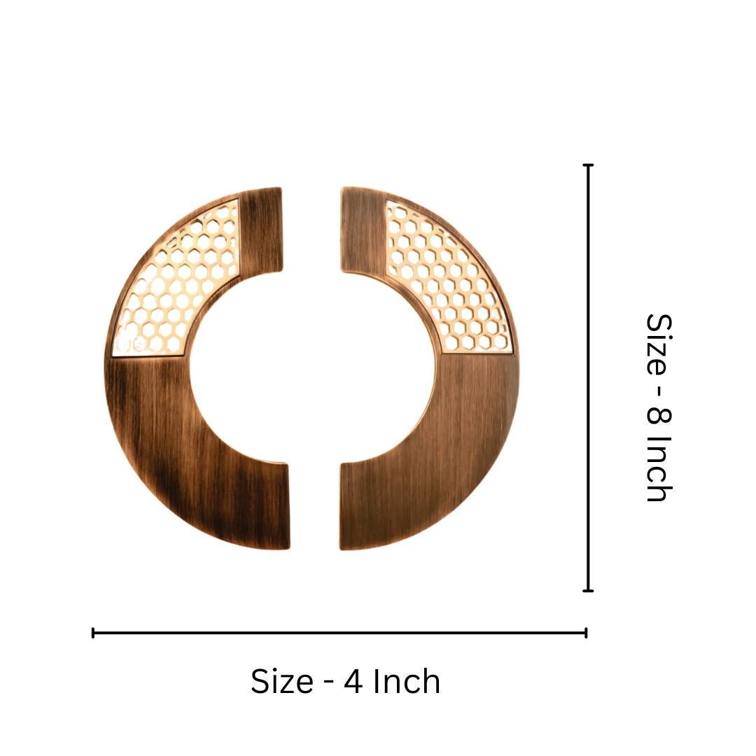 Simi Brass Main Door Knob -  (HLY) | Intterior100