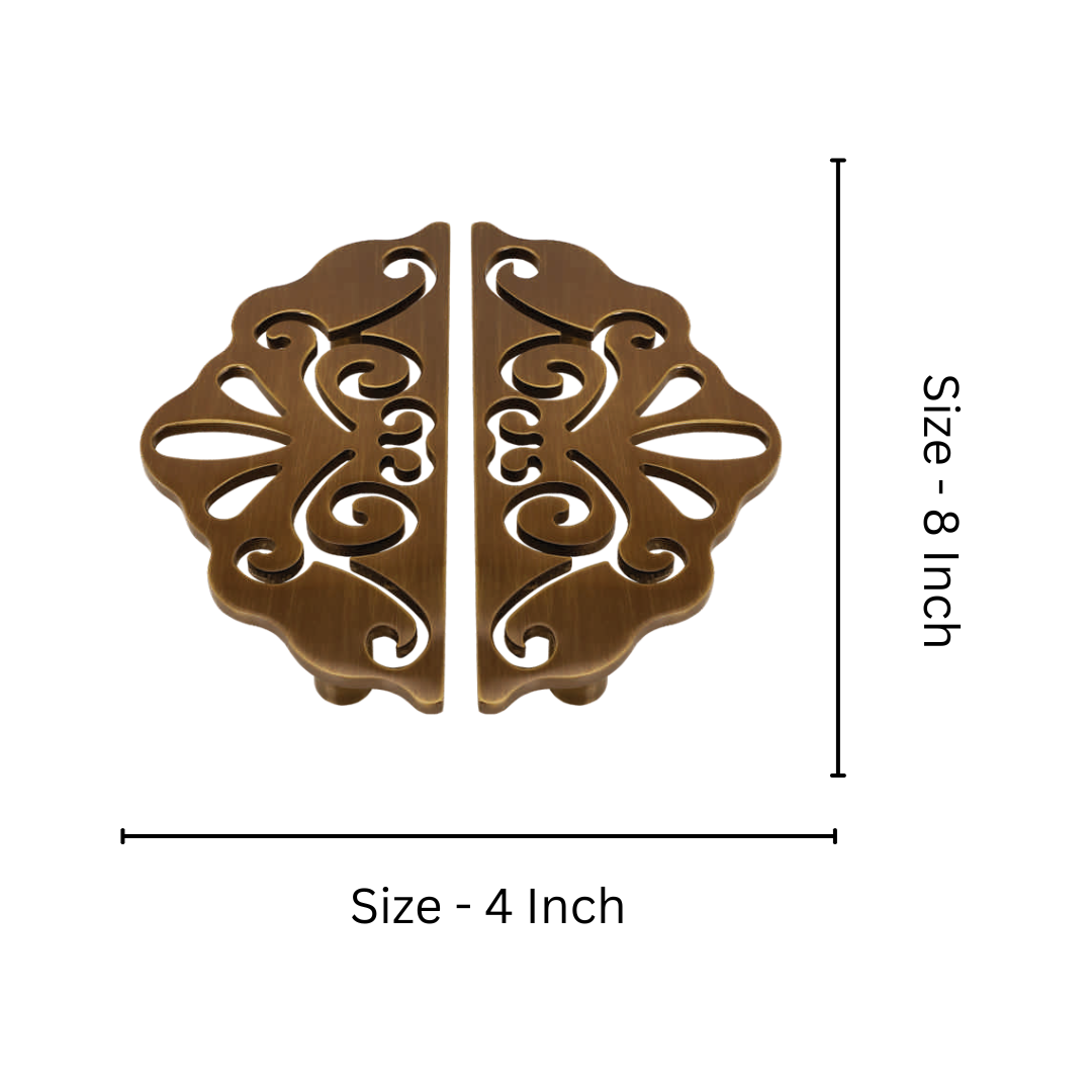 Queen Brass Main Door Knob - (HLY) | Intterior100