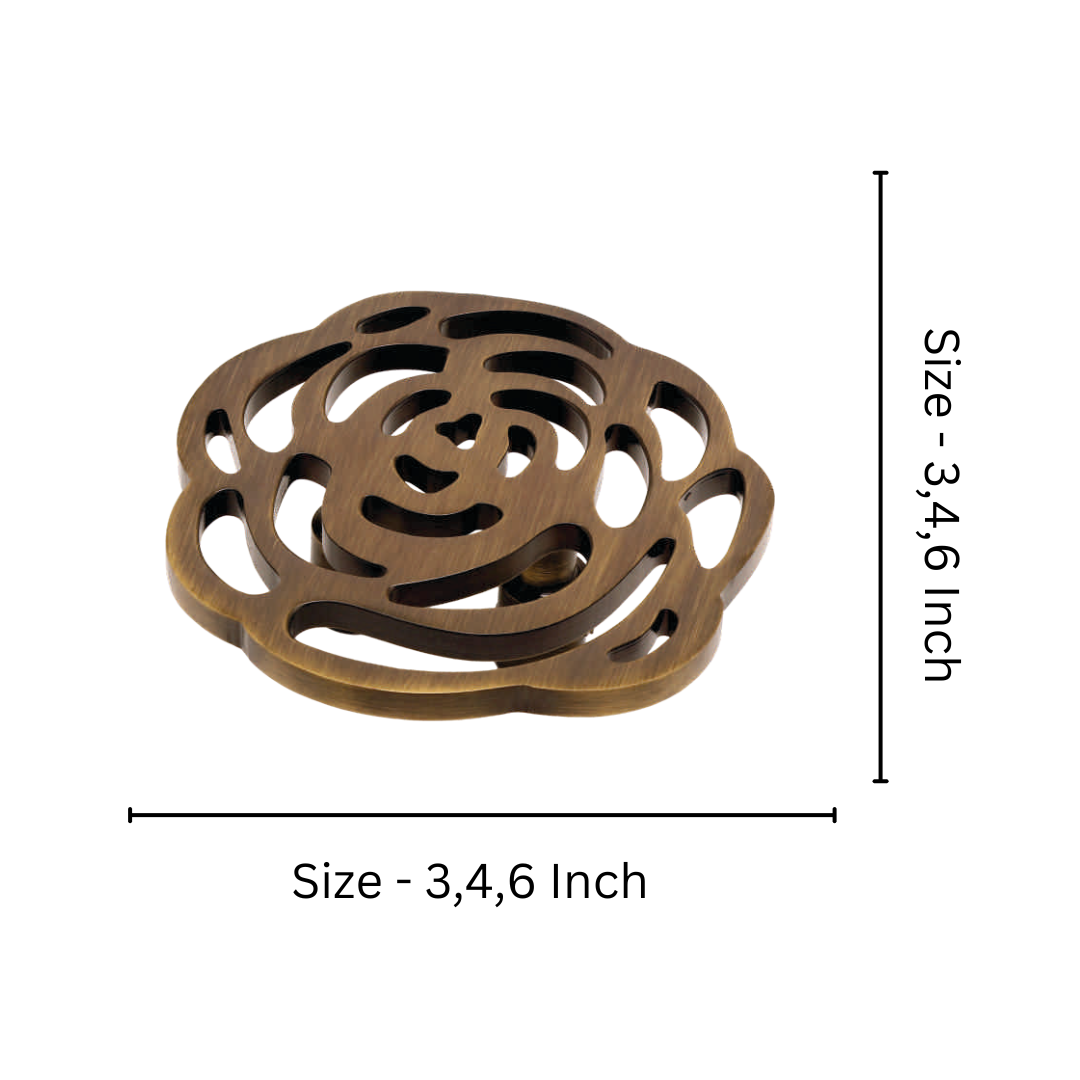 Main Door Knobs - Rose Material Brass (HLY)