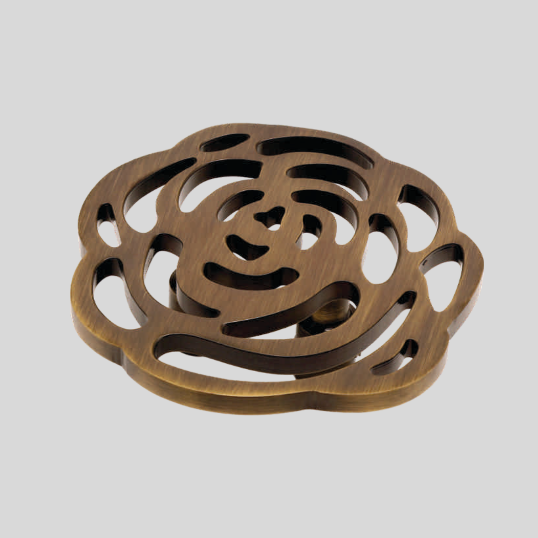 Main Door Knobs - Rose Material Brass (HLY)