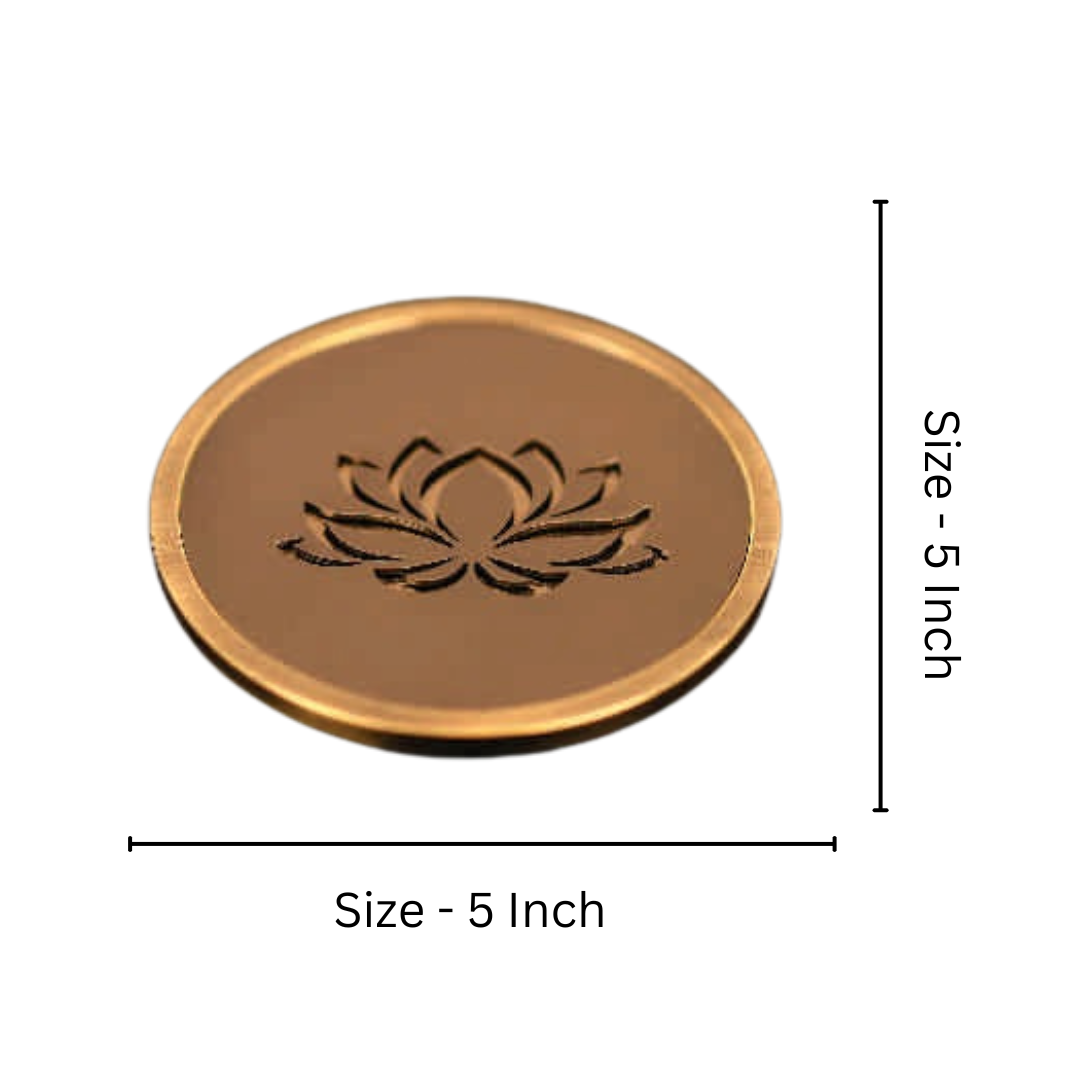 Lotus Brass Main Door Knob - (HLY) | Intterior100
