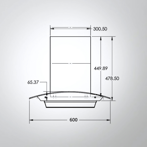 MAINZ DHC 60/75/90 Kitchen Chimney - KAFF | Intterior100