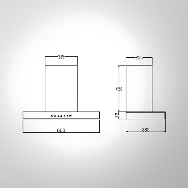 CASTO 60, 75, 90 - DC Kitchen Chimney | BLDC Motor | KAFF | Intterior100