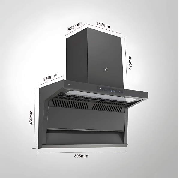 NEWBURY 90 DC – 90cm BLDC Motor Kitchen Chimney | KAFF | Intterior100