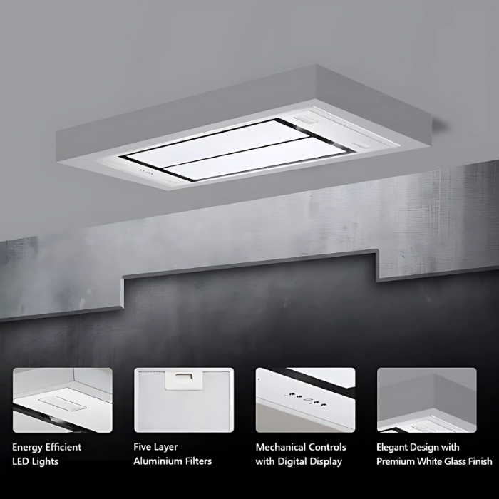 SKYVENT 110 Ceiling-Mounted Kitchen Chimney | KAFF | Intterior100