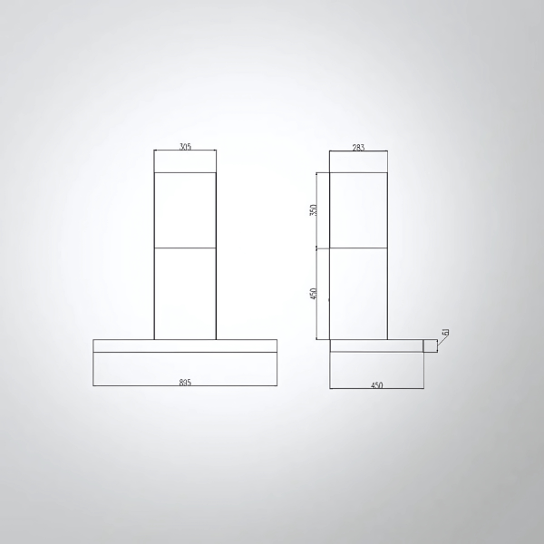 PROFORM 90 Kitchen Chimney | KAFF | Intterior100