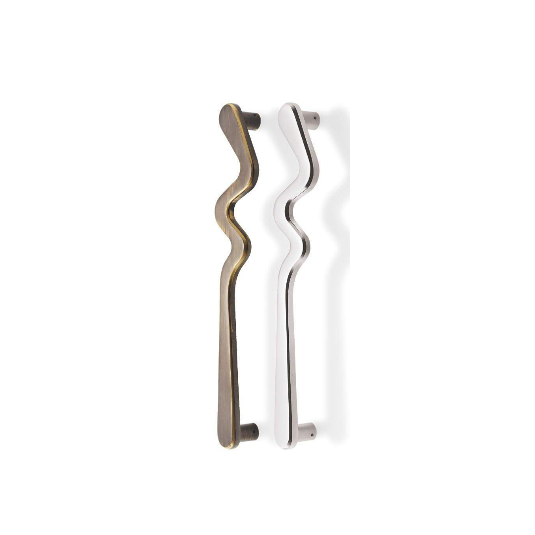 Zigzag Main Door Handle (Koin) - Bold & Unique Design | 24 Inches | Intterior100