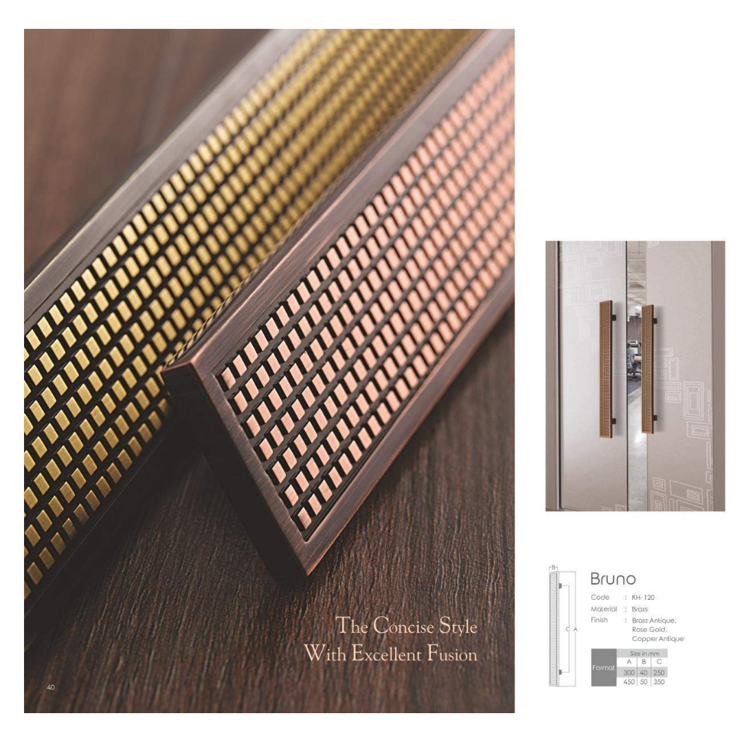Bruno Main Door Handle (Koin) - | Elegant & Durable | Intterior100